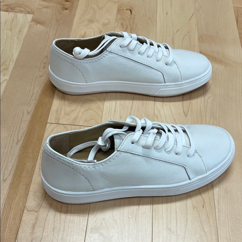 Patina Portland Leather White Casual Sneakers - Picture 9 of 11